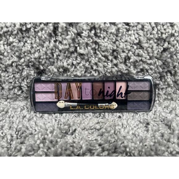 Lot Of 3 LA Colors Day To Night Makeup Eyeshadow Palette CES424 Dusk 28 Oz - Picture 4 of 8